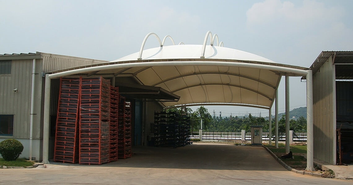 entrance shade structure