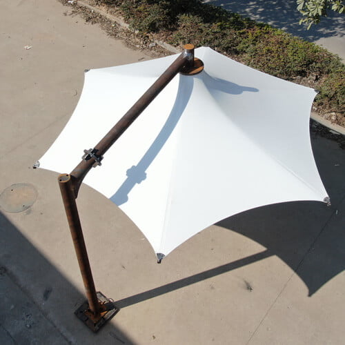 heavy duty commercial retractable architectural umbrella canopy