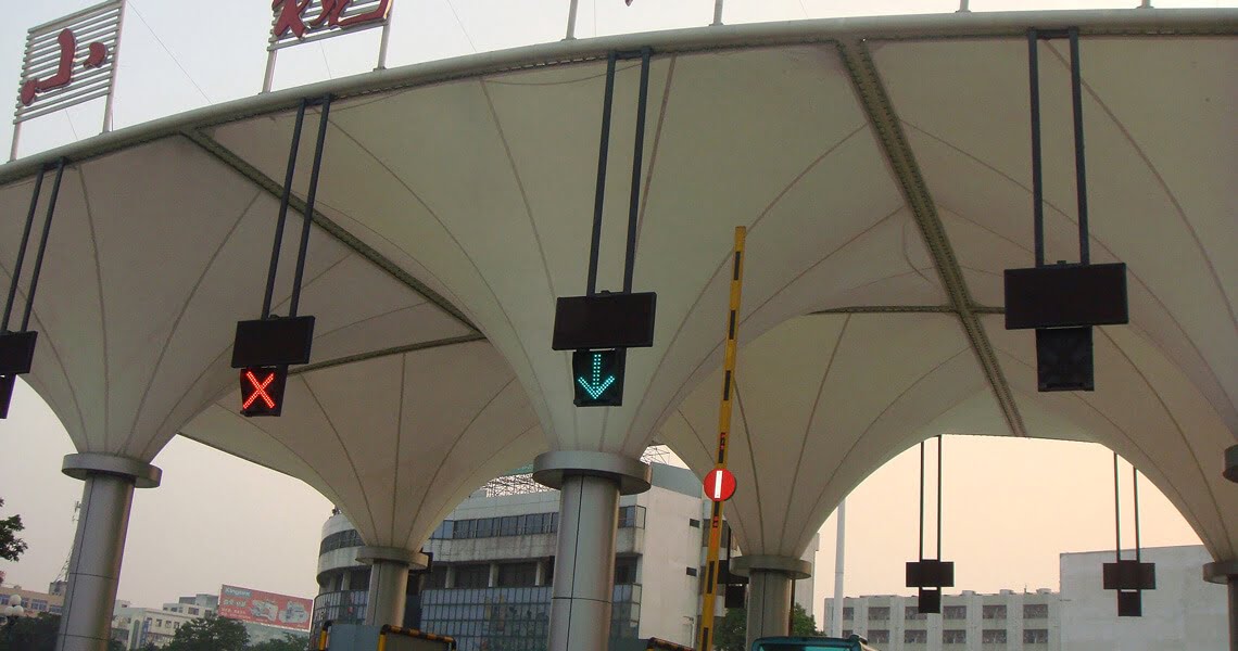 Checkpoint Tensile Fabric Canopy