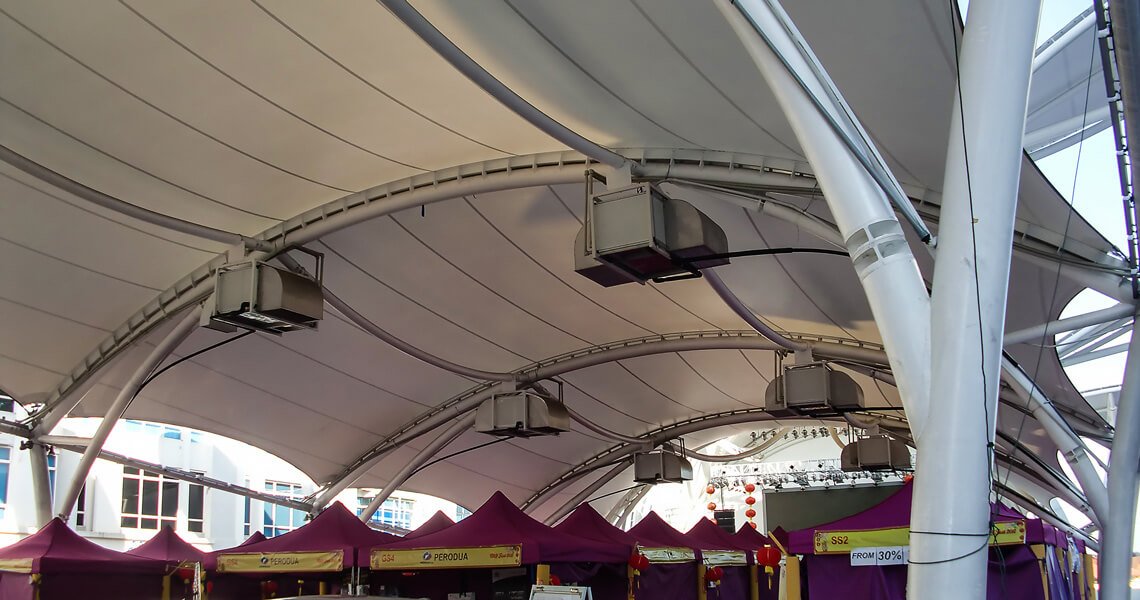 Public Square Membrane Fabric Structure