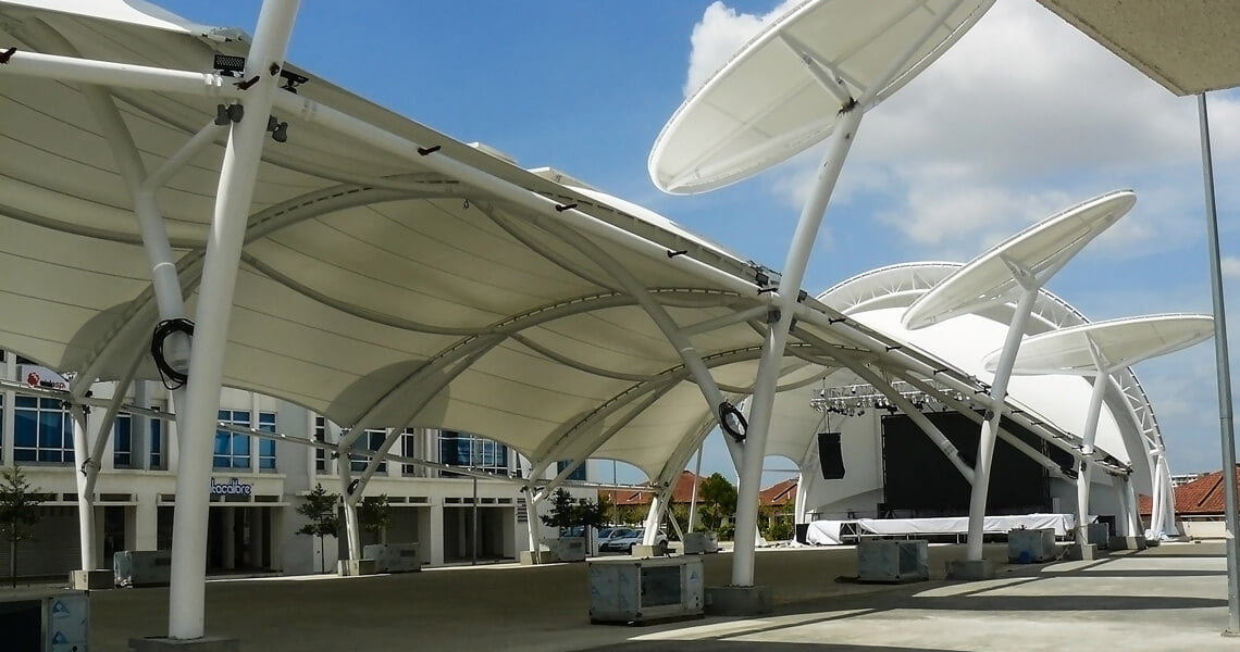 Public Square Membrane Fabric Structure