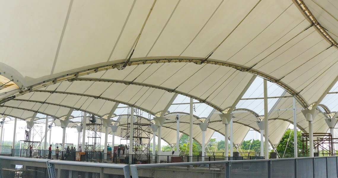 Tennis Court Tensile Membrane Structure
