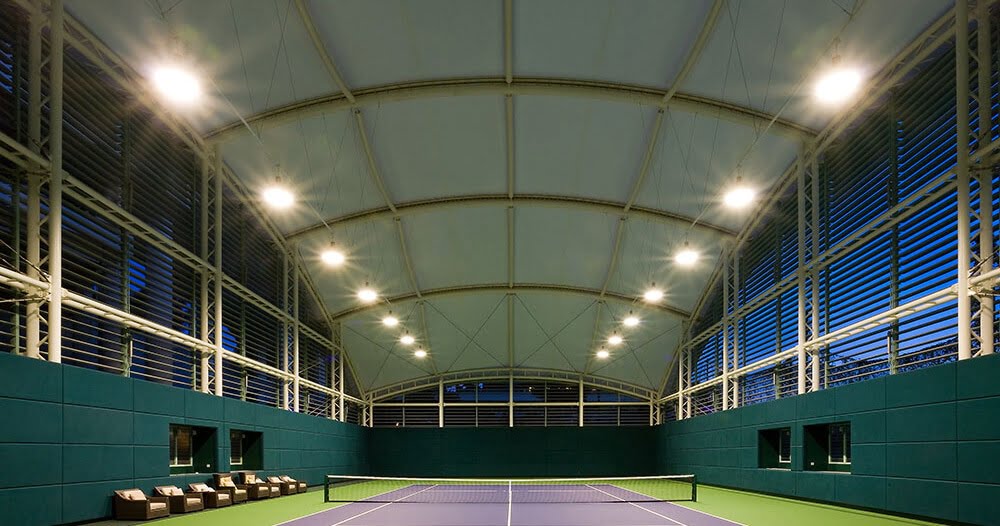 Tennis Court Tensioned Membrane Structure