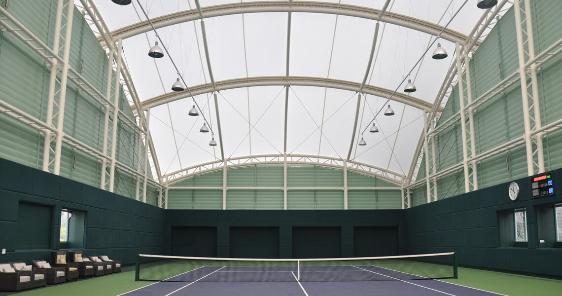 Tennis Court Tensioned Membrane Structure