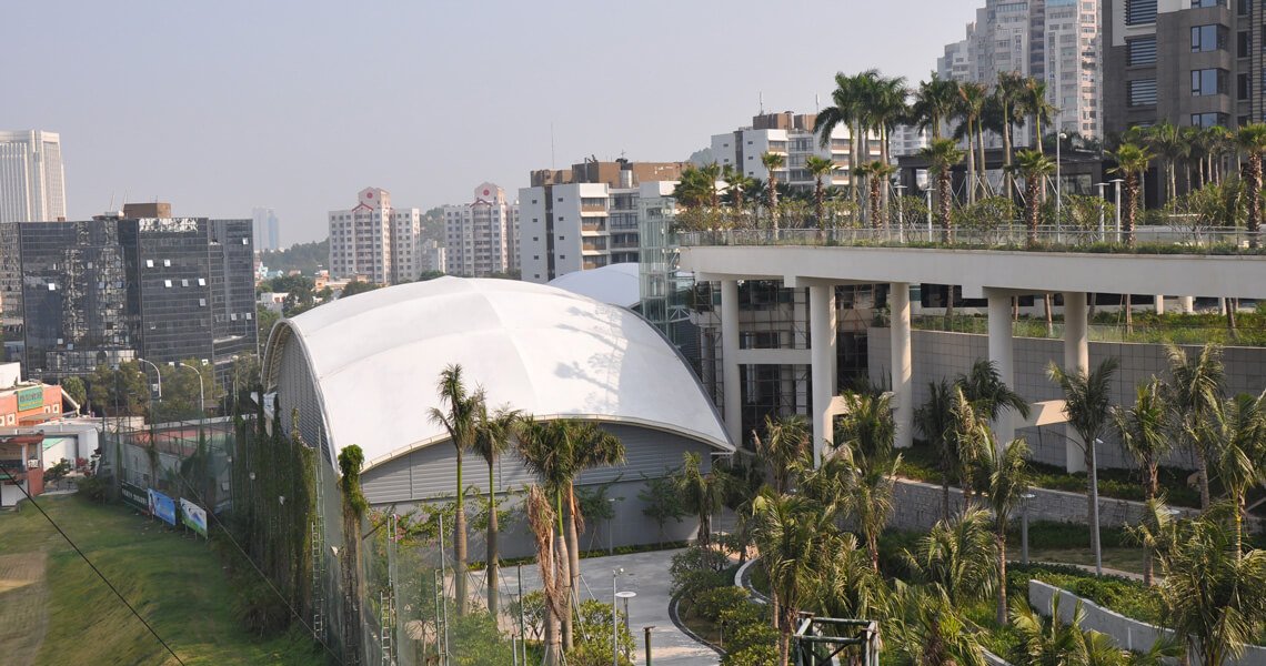 Tennis Court Tensioned Membrane Structure