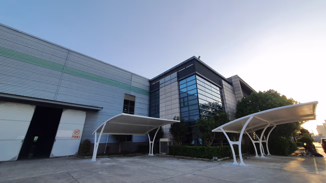 Aesthetic Low Cost Car Parking Shade Structure