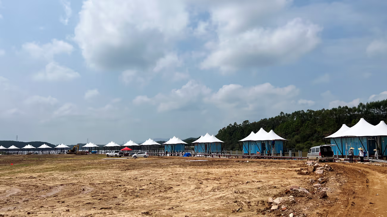 Hotel Tent Tensile Fabric Canopy