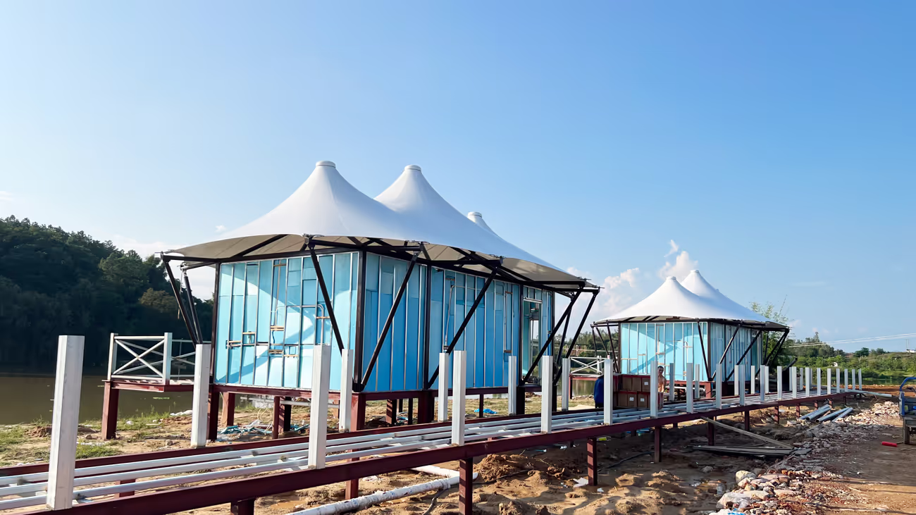 Hotel Tent Tensile Fabric Structure
