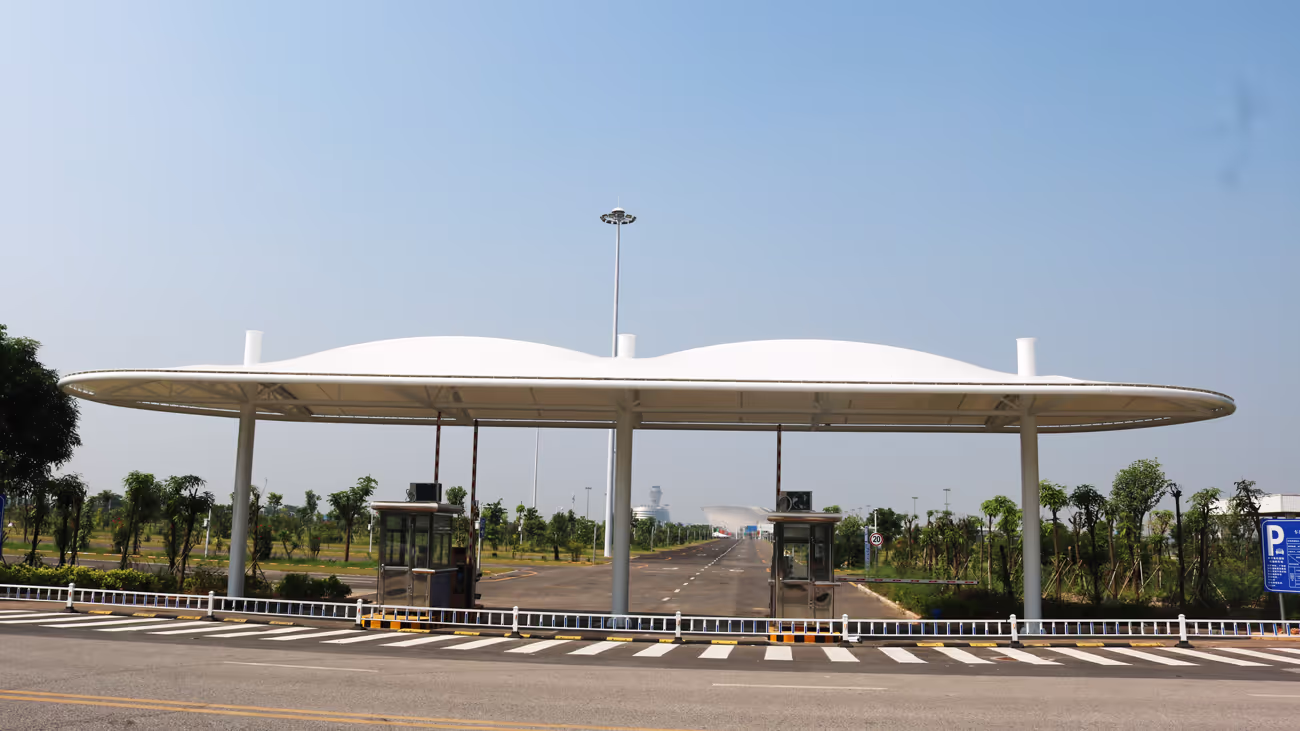 Public Facility Tensile Fabric Shade Structure