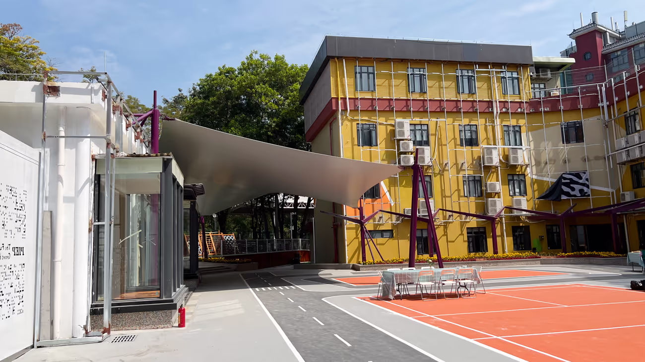 School Hypar Shade Canopy