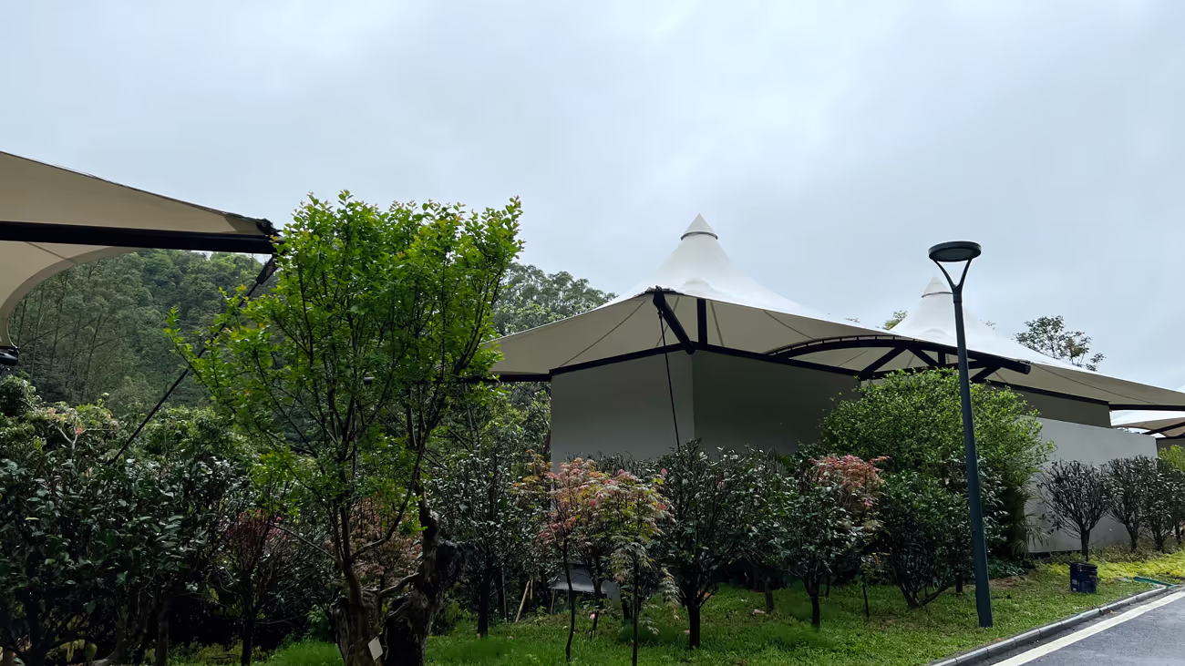 Tent Hotel Tensioned Fabric Structure
