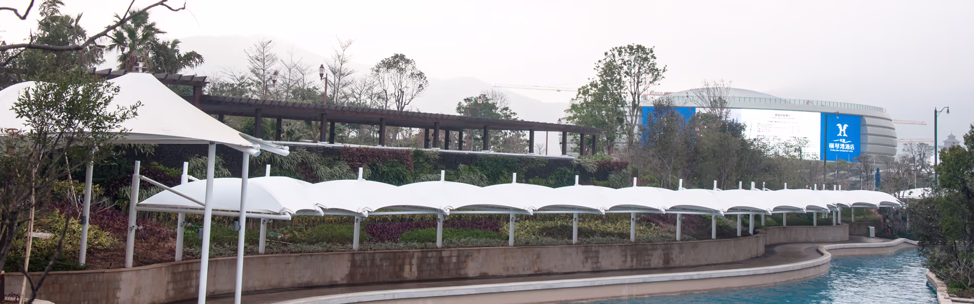 Theme Park Walkway Membrane Structure