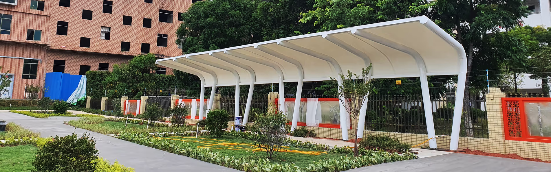 Unique Carport Membrane Structure